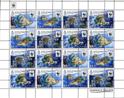 A9446 - SOLOMON -  ERROR MISPERF Stamp Sheet - 2015 - Fish  WWF - Otros & Sin Clasificación