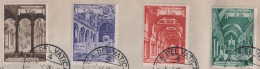 Vatican 1949 - YT 140 à 143 (o) Sur Fragment - Used Stamps