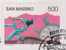 Saint Marin 1997 - YT 1509 (o) Sur Fragment - Cyclisme - Gebruikt