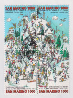 Saint Marin 1997 - YT 1491 - 1494 (o) Sur Fragment - Championnat Du Monde De Ski Alpin - Usati