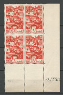 MAROC  N° 247 Coin Daté 3/11/47  NEUF** SANS CHARNIERE NI TRACE  / Hingeless  / MNH - Unused Stamps
