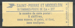 SPM MIQUELON Carnet N° 464a ** Neuf MNH Superbe C 12,50 € Type Liberté De Delacroix - Postzegelboekjes