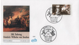 Germany Deutschland 1994 FDC Friedrich Wilhelm Von Steuben, Prussian Military Officer Major General, Canceled In Berlin - 1991-2000