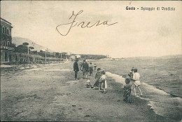 GAETA ( LATINA ) SPIAGGIA DI VENDICIO - EDIZIONE RUGGIERO - SPEDITA 1915 (19404) - Latina