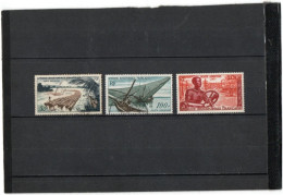 AFRIQUE  EQUATORIALE   1955  Poste  Aérienne   Y.T. N° 58  59  60   NEUF*  Ou  Oblitéré - Usati