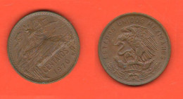 Mexico Messico 20 Centavos 1970 Bronze Coin  C 2 - Messico