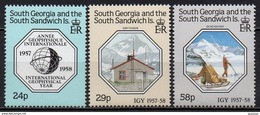 South Georgia And The South Sandwich Islands - 1987 - N° Yvert : 181 à 183 ** - Année Géophysique Internationale - Georgias Del Sur (Islas)