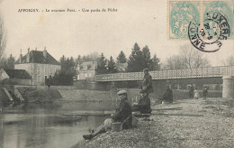 89 - YONNE - APPOIGNY - Le Nouveau Pont - Une Partie De Pêche - 11104 - Appoigny