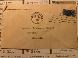 LSC 1946 From Johannesburg To Deynze Belgium - Lettres & Documents