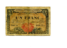 1 Franc Chambre De Commerce Corbeil - Handelskammer