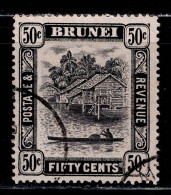 0181C- BRUNEI - 1921- SC#:35 - USED- BRUNEI RIVER - Brunei (...-1984)