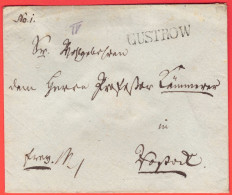 Vorphilatelie Brief Güstrow 1819 To Rostock, Feinst - Mecklenburg-Schwerin