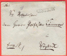 Vorphilatelie Brief Güstrow 1819 To Rostock, Feinst - Mecklenbourg-Schwerin