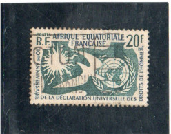 AFRIQUE  EQUATORIALE   1958   Y.T. N° 245   Oblitéré - Usati