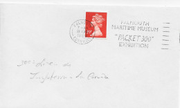 3849 Carta Falmouth 1989, Maritime Museum, Packet 300 Exhibition - Cartas & Documentos