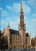 BELGIUM BRUXELLES BRUSSEL GRAND PLACE TOWNHALL MUNICIPALITY POSTCARD ANSICHTSKARTE POSTKARTE CARTOLINA CARTE POSTALE - Brüssel Bei Nacht