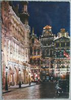 BELGIUM BRUXELLES BRUSSEL GRAND PLACE TOWNHALL MUNICIPALITY POSTCARD ANSICHTSKARTE POSTKARTE CARTOLINA CARTE POSTALE - Bruselas La Noche