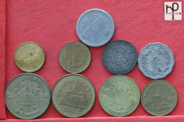 THAILAND  - LOT - 9 COINS - 2 SCANS  - (Nº58254) - Mezclas - Monedas