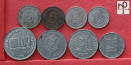 VENEZUELA  - LOT - 8 COINS - 2 SCANS  - (Nº58255) - Mezclas - Monedas