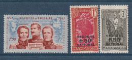 Madagascar YT N° 231 à 233** - Neuf Sans Charnière - 1942 - Unused Stamps