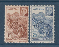 Madagascar - YT N° 229 Et 230 ** - Neuf Sans Charnière - 1940 - Unused Stamps