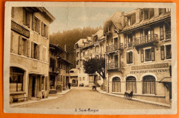 ST. CERGUE - HÔTEL AUBERSON & POSTE 1930... SUPERBE ! - Saint-Cergue