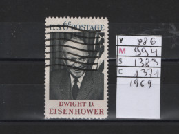 PRIX FIXE Obl 886 YT 994 MIC 1383 GIB 1371 Dwight D. Eisenhower 1969 Etats Unis  58A/13 - Usati