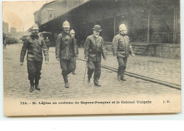 M. Lépine En Costume De Sapeur-Pompier Et Le Colonel Vuiquin - JH N°734 - Feuerwehr