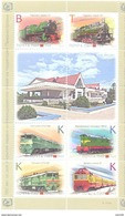 2017. Transnistria, 150y Of Rail-Road In Transnistria, Locomotives & Station Rybnitza, Sheetlet, Mint/** - Moldawien (Moldau)