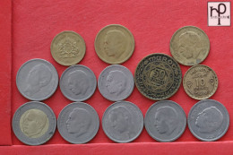 MOROCCO  - LOT - 13 COINS - 2 SCANS  - (Nº58263) - Vrac - Monnaies