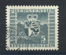 Liechtenstein N°218 Obl (FU) 1945 - Armoiries - Gebruikt