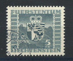 Liechtenstein N°218 Obl (FU) 1945 - Armoiries - Gebraucht