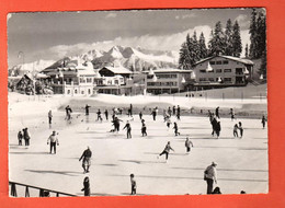 DHB-02 Crans-Montana-Vermala Patinoire Artificielle Curling.Photoglob 10020 Circulé Vers La France En 1966 Grand Format - Crans-Montana