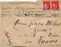 FRANCE LETTRE DEPART PARIS 31 JUIL 40 RUE HIPPOLYTE -LEBAS POUR LA FRANCE - 1932-39 Vrede