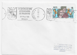 3849   Carta  Melilla 1986, Cine Internacional De Encuentro - Covers & Documents