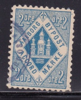 Denmark Local Post Pakke Expedition Aailborg 2 Ore Blue, Good Used - Ortsausgaben