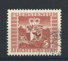 Liechtenstein N°227 Obl (FU) 1947 - Armoiries - Gebruikt