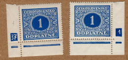 1928 - Doplatní - Definitivní Vydání - č. DL62 - Desková čísla - Unused Stamps