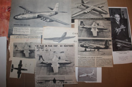 Lot De 32g D'anciennes Coupures De Presse Des Aéronefs Américains Martin XB-48 Et XB-51 - Luchtvaart