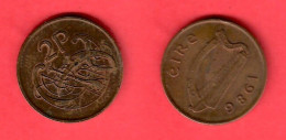 IRELAND   2 PENCE 1986 (KM # 21) #7642 - Ierland