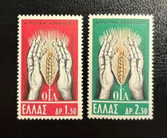 GREECE, 1962-63, FARMERS FUND AND WORLD HUNGER, MNH - Unused Stamps