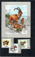 Georgia 1999 . Fauna. 3v.+ S/S . Michel # 298-300 + Bl.18 - Georgia