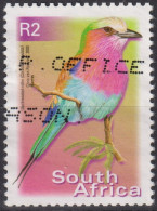 2000 Südafrika ° Mi:ZA 1304A, Sn:ZA 1192, Yt:ZA 1127V, Lilac-brested Roller (Coracias Caudata), Vögel - Usados