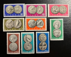 GREECE, 1963, ANCIENT GREEK COINS, MNH - Unused Stamps