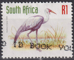 1997 Südafrika ° Mi:ZA 1109A, Sn:ZA 1031, Yt:ZA 994, Wattled Crane (Bugeranus Carunculatus), Tiere, - Cicogne & Ciconiformi