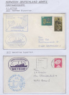 Germany FS Meteor Nordmeer & Westafrika Expedition 1977 2 Covers (GF157) - Polar Ships & Icebreakers