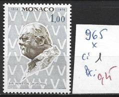 MONACO 965 * Côte 1 € - Sir Winston Churchill