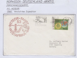 Portugal  FS Meteor Westafrika Expedition 1980 1 Cover (GF158A) - Polar Ships & Icebreakers