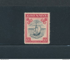 1938-50 Grenada, Stanley Gibbons N. 163b, 10 Scellini Slate Blue And Bright Carminio - Perforato 14 - 1 Valore - MNH** - - Andere & Zonder Classificatie