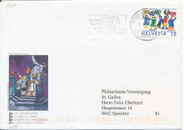 Switzerland Cover Luzern 15-10-1999 Single Stamped - Cartas & Documentos